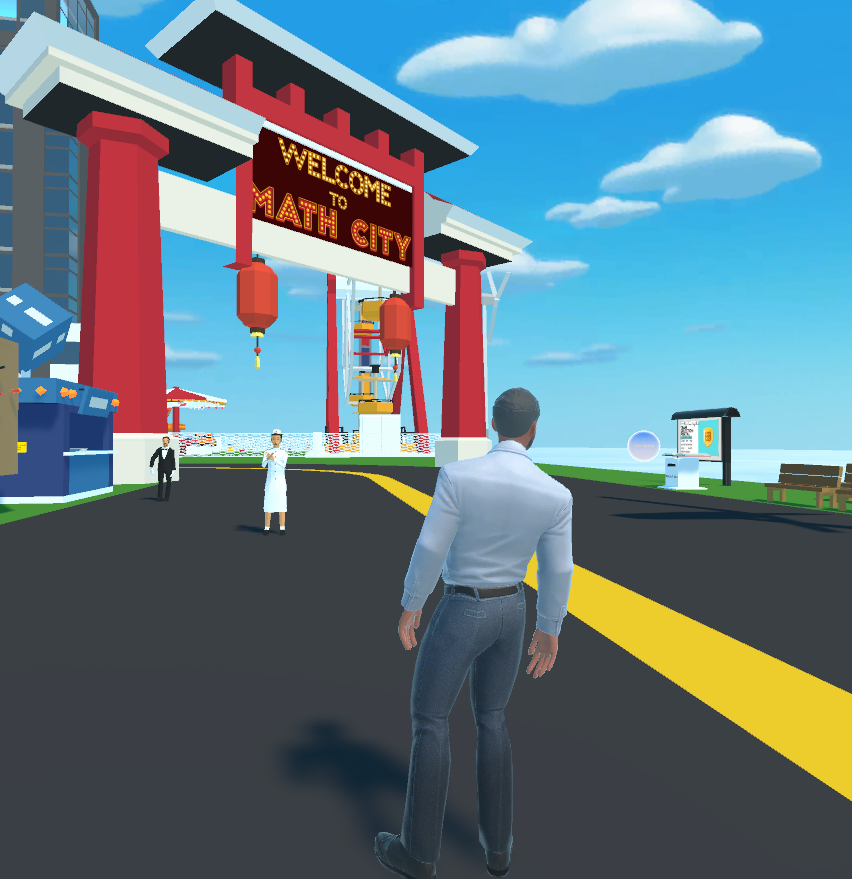 Math City virtual city entrance